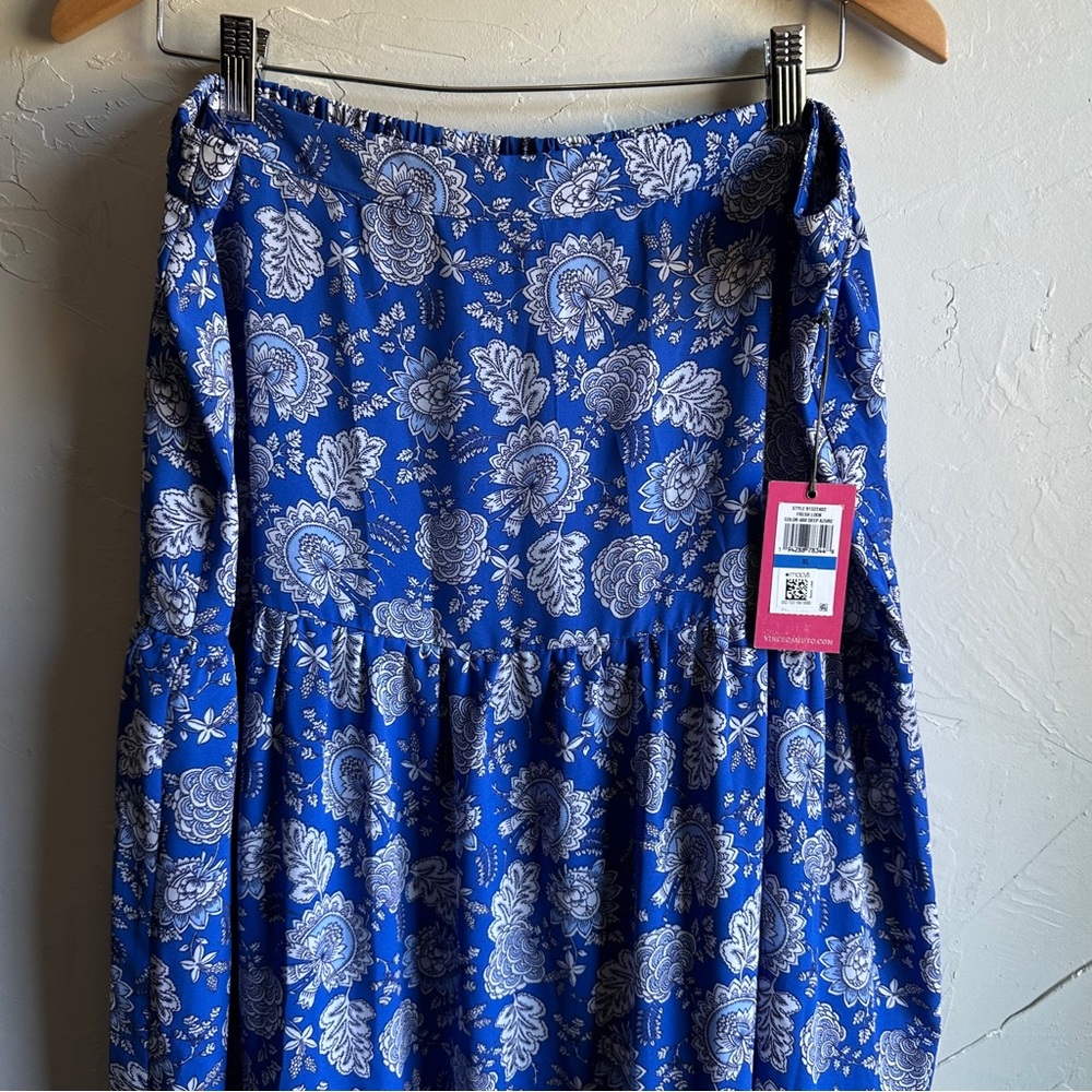 NWT Vince Camuto Asymmetric Tiered Batik Skirt In… - image 5